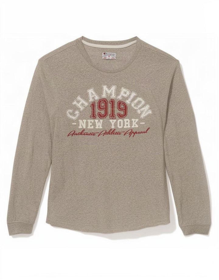 Champion T-Shirt Graphique Garçon 9-10 Ans Gris Moyen Moucheté