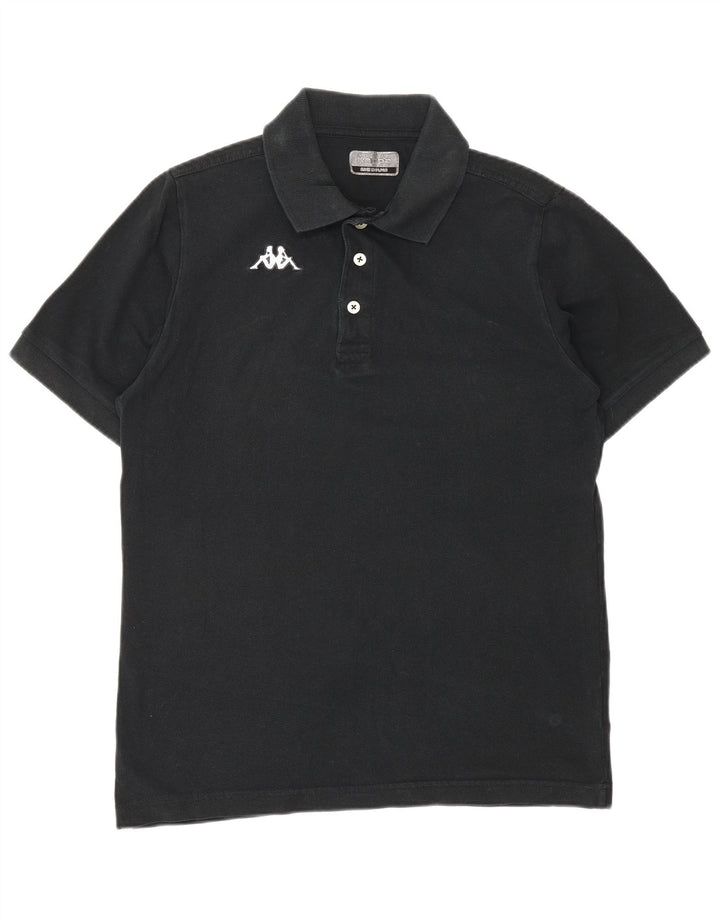 KAPPA Polo Homme Noir Moyen Coton