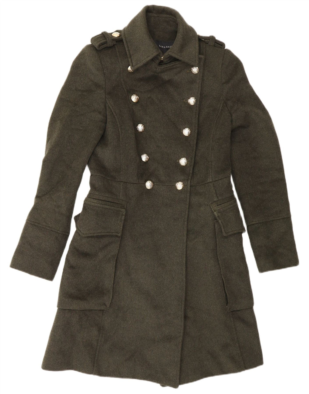 Zara Trench Femme UK 10 Petit Kaki