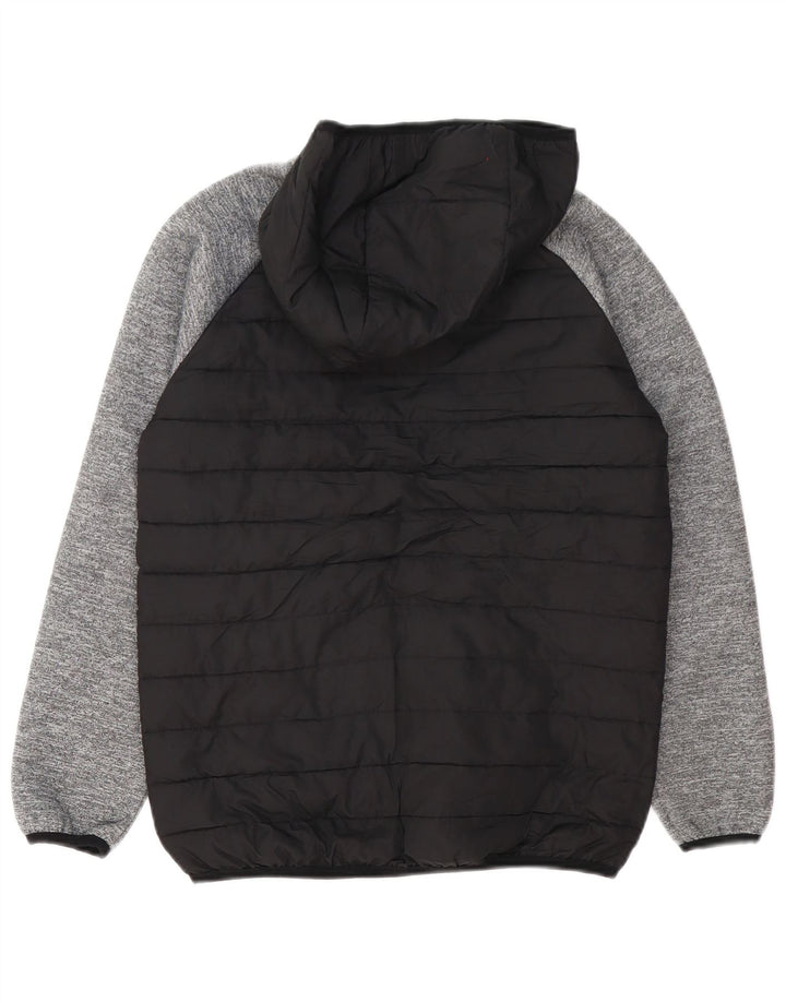 Jack & Jones Veste matelassée à capuche garçon 11-12 ans Noir Colourblock
