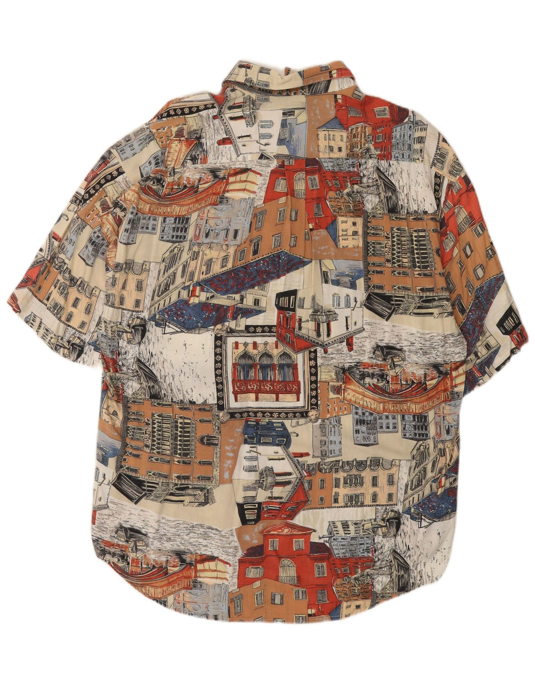 Chemise graphique vintage à manches courtes pour hommes 2XL multicolore