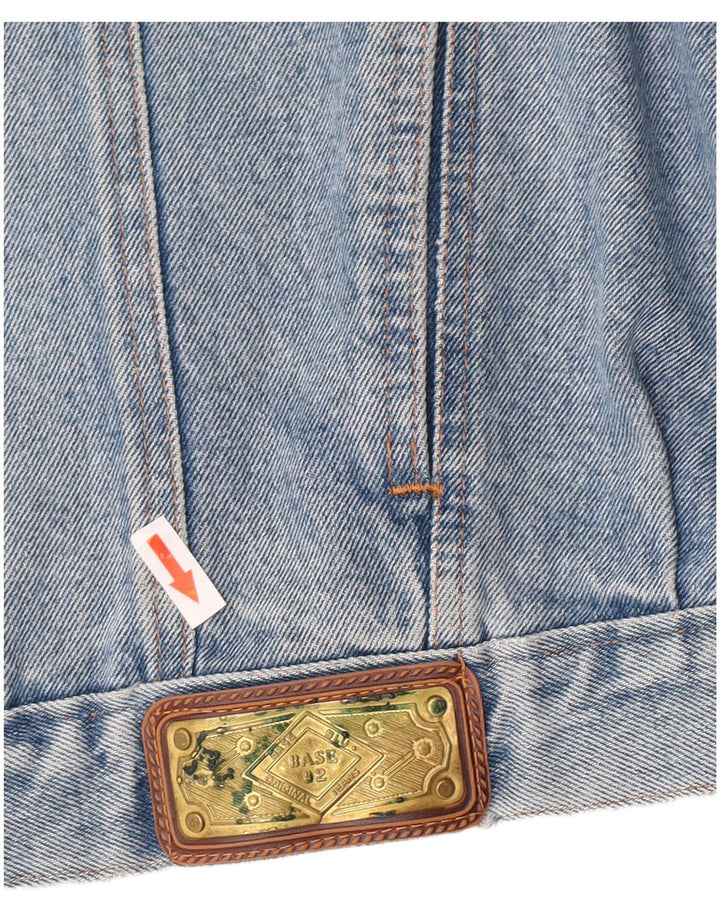 Base 92 Veste en Jean Homme UK 42 XL Bleu Coton
