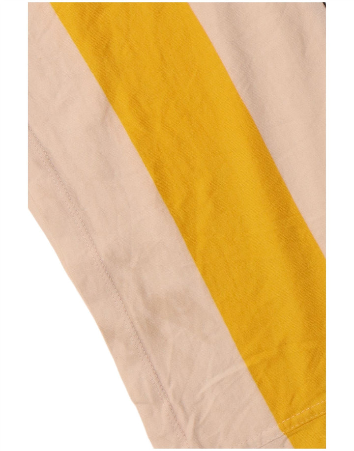 Superdry T-Shirt Homme Top 2XL Coton Rayé Blanc Cassé