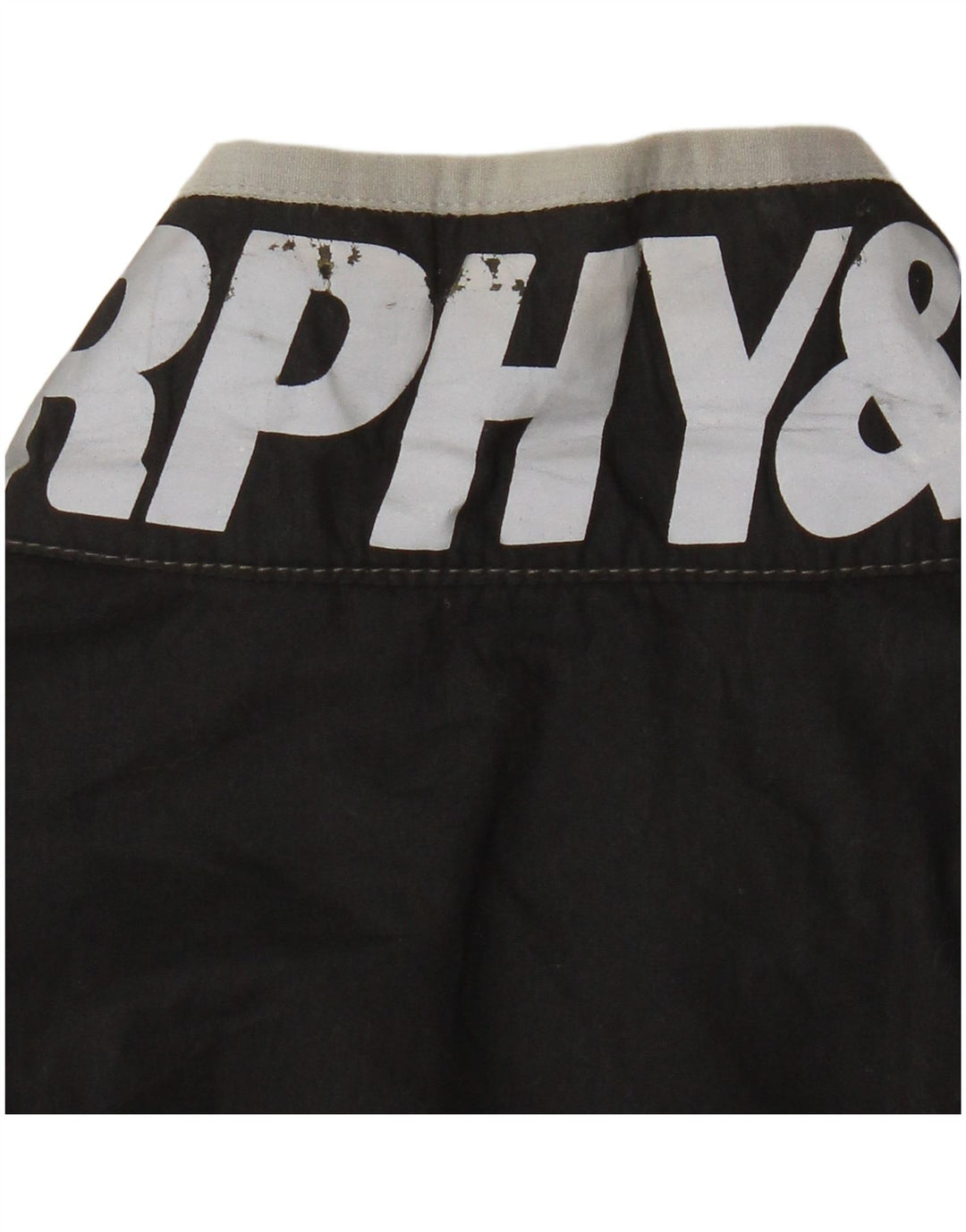 Murphy & Nye Veste bomber graphique pour femme UK 18 XL Coton noir