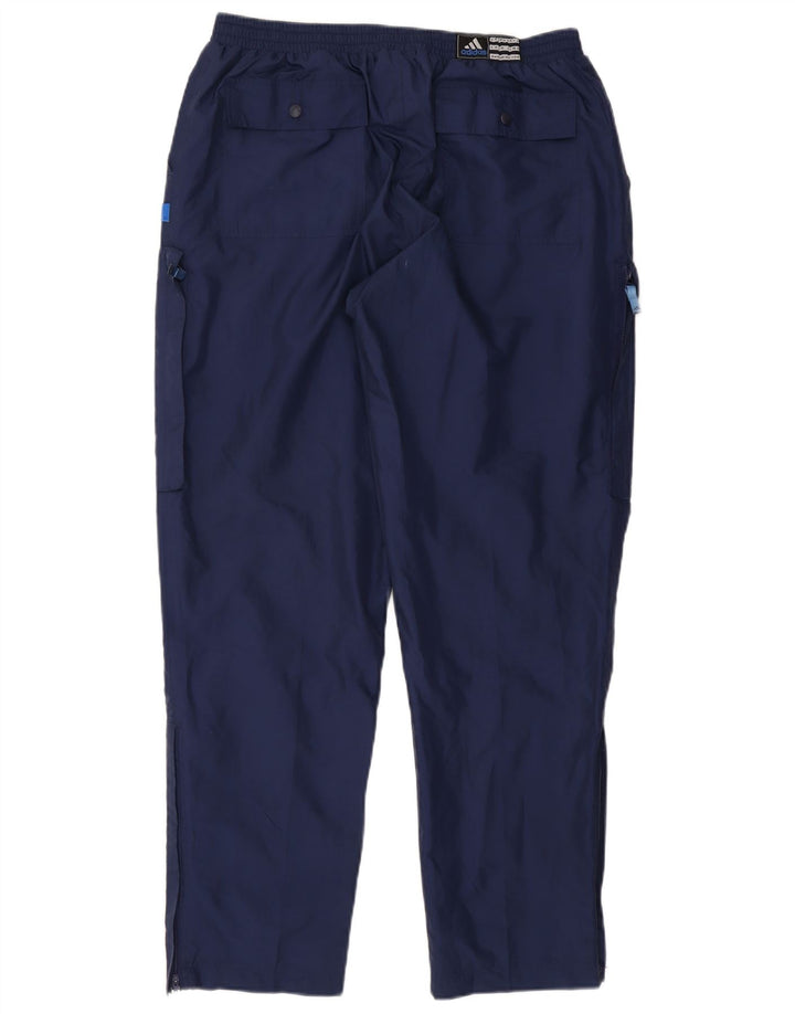 Adidas Pantalon de survêtement cargo pour homme Large Bleu marine Polyester