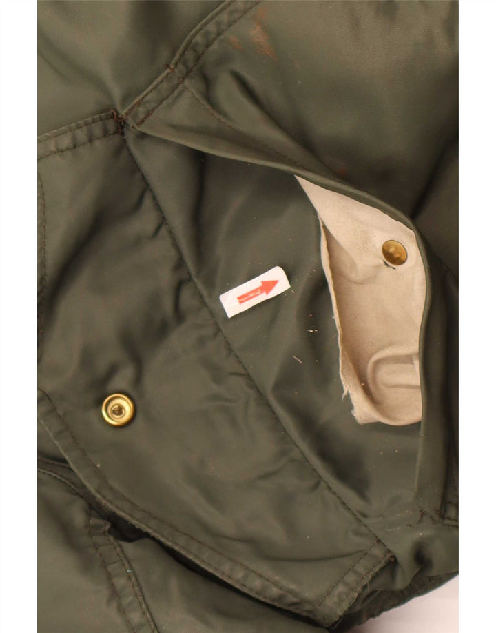 Carrera Veste Bomber Homme UK 40 Large Kaki Colourblock Polyamide