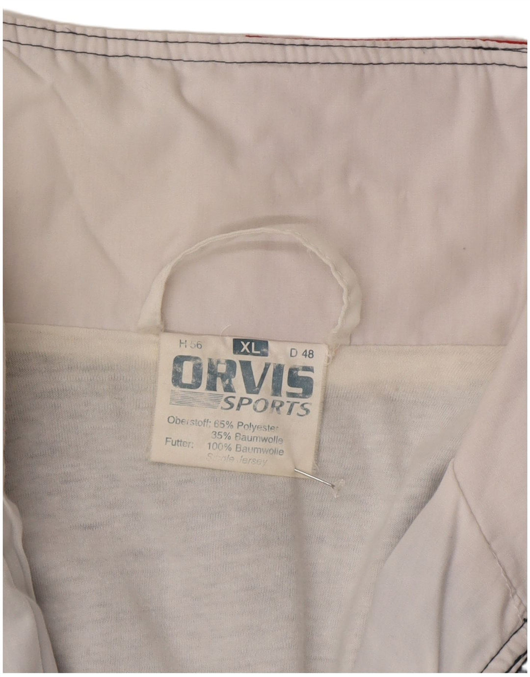 Orvis Veste de survêtement pour homme XL Bleu marine Colorblock Polyester