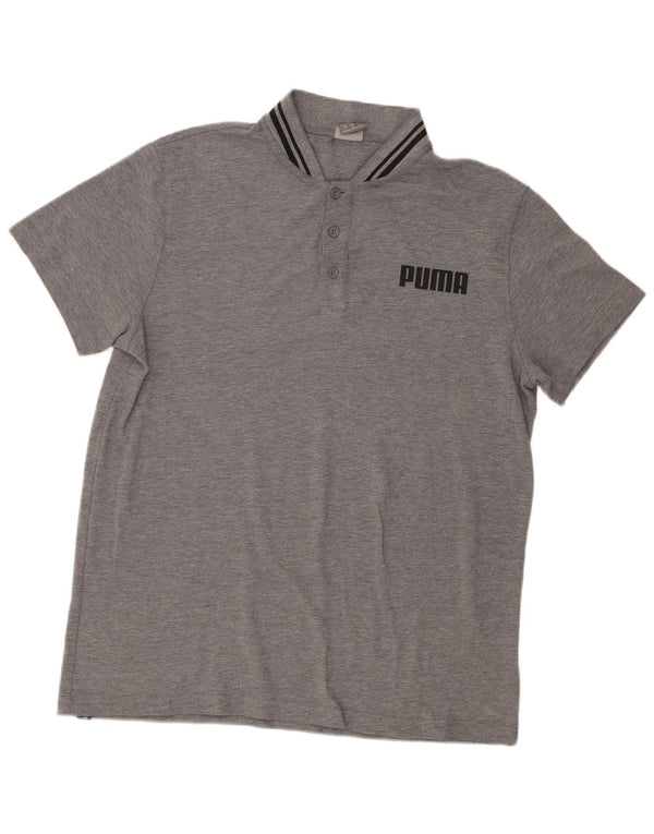 Puma Polo graphique homme grand gris