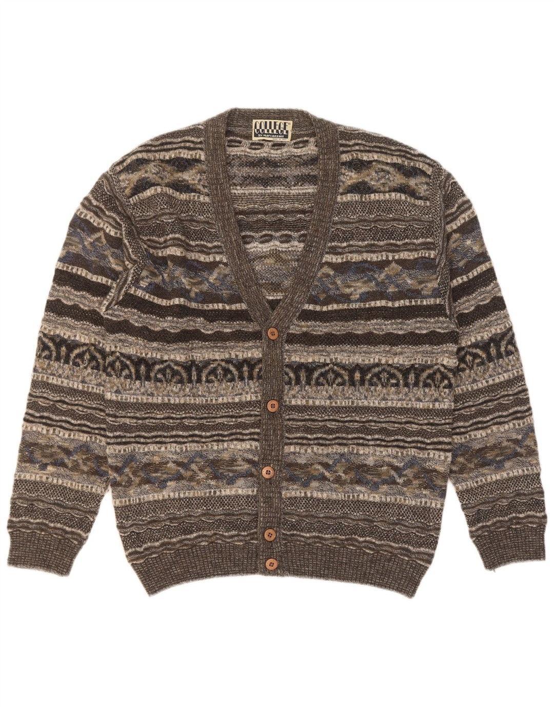 Marcazzani Cardigan Homme Pull IT 50 Gris Moyen Rétro