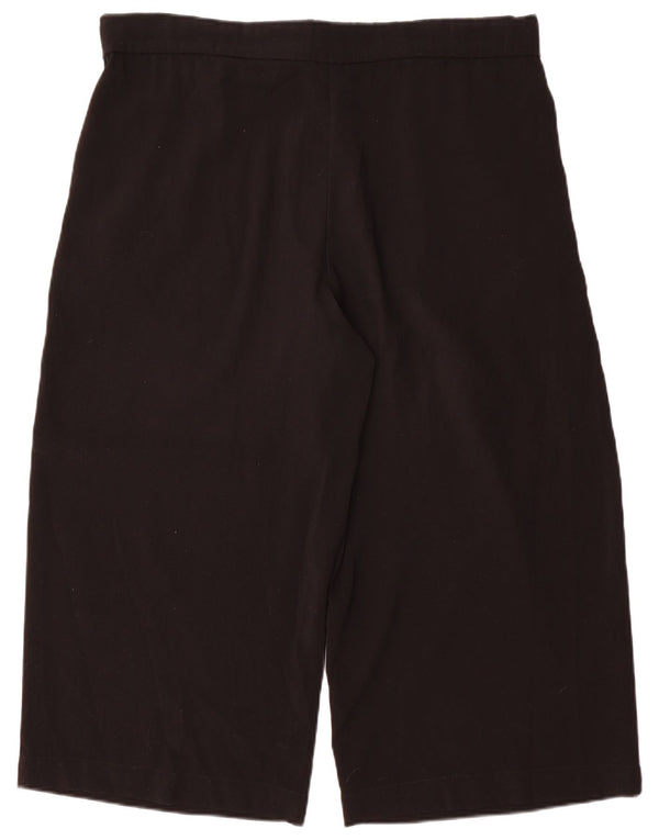 Zara Femme Trafaluc Pantalon Capri Large W30 L22 Noir Polyester