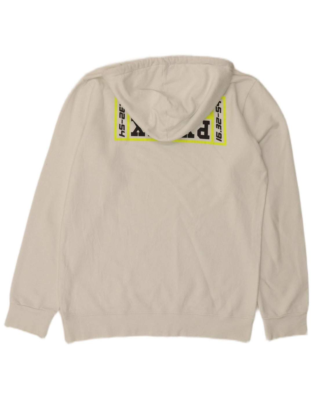 Pyrex Pull à capuche graphique pour homme XL en coton blanc