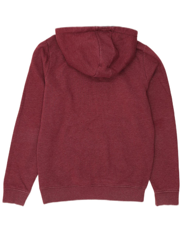 Tommy Hilfiger Pull à capuche pour homme en coton bordeaux moyen