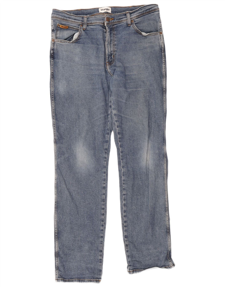 Wrangler Jean Droit Texas Homme W36 L34 Bleu Coton