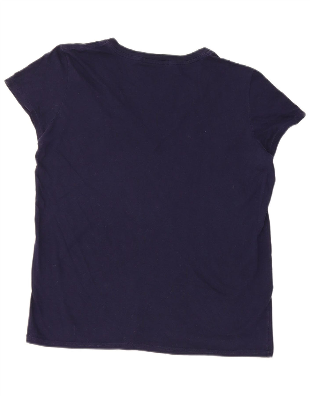 Lacoste T-Shirt Femme Top Taille 40 Coton Bleu Marine Moyen