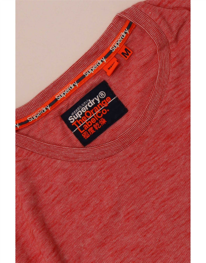 Superdry Homme T-Shirt Top Medium Rouge Moucheté