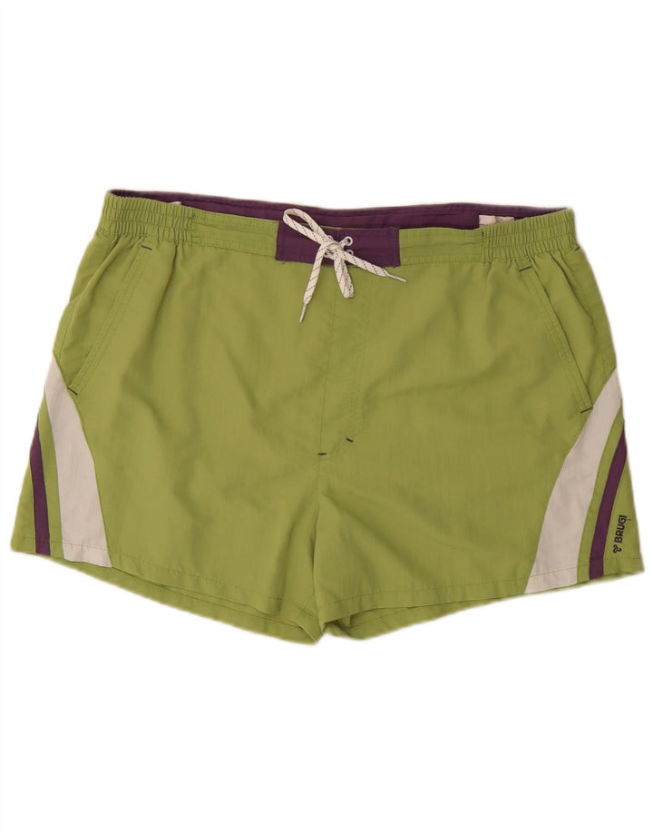 Brugi Short de Bain XL Vert Colourblock Polyamide Homme