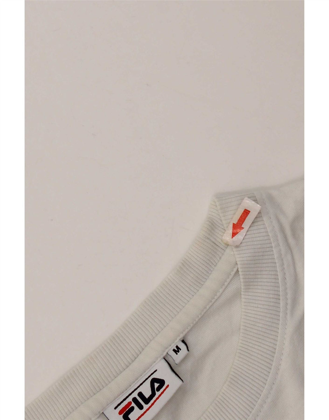 Fila T-Shirt Graphique Homme Blanc Moyen Coton