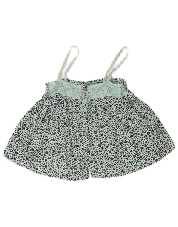 Benetton Caraco Fille 2-3 ans Turquoise Floral
