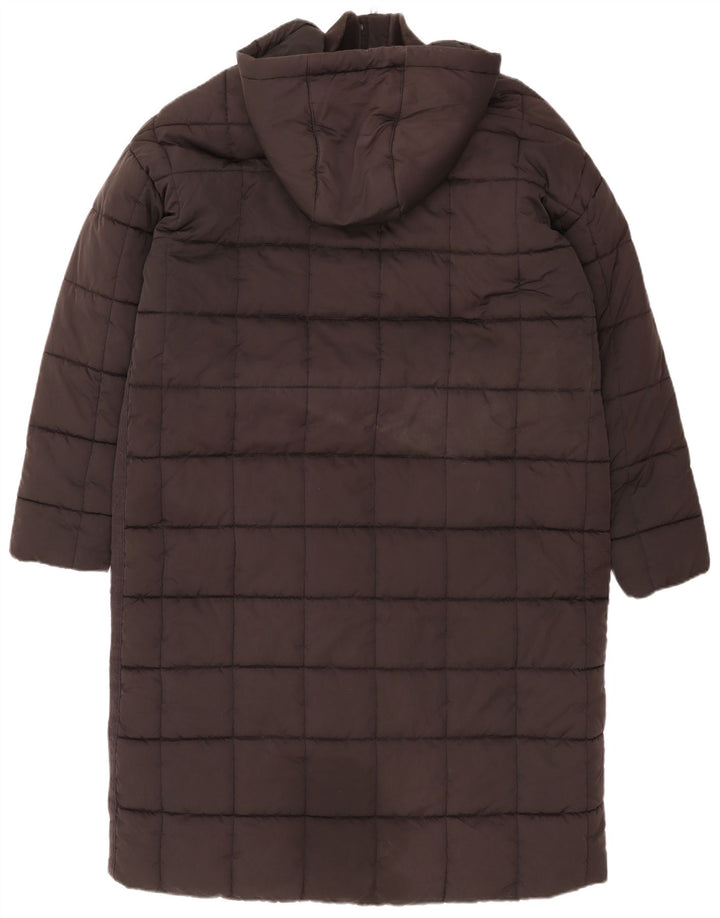 Fat Face Manteau rembourré à capuche pour femme UK 18 XL Noir Polyester
