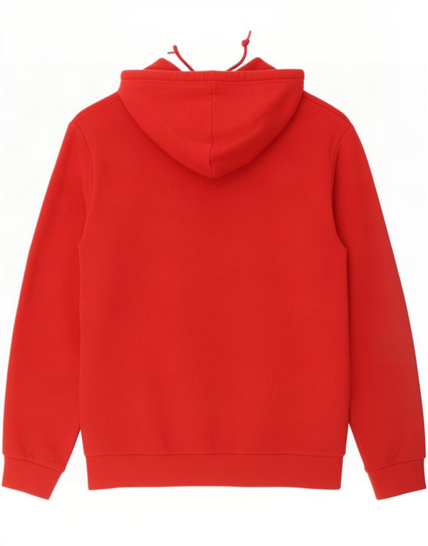 Adidas Pull à capuche pour homme en coton rouge moyen