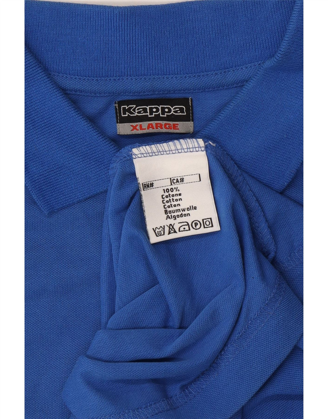 KAPPA Polo Homme XL Bleu Coton