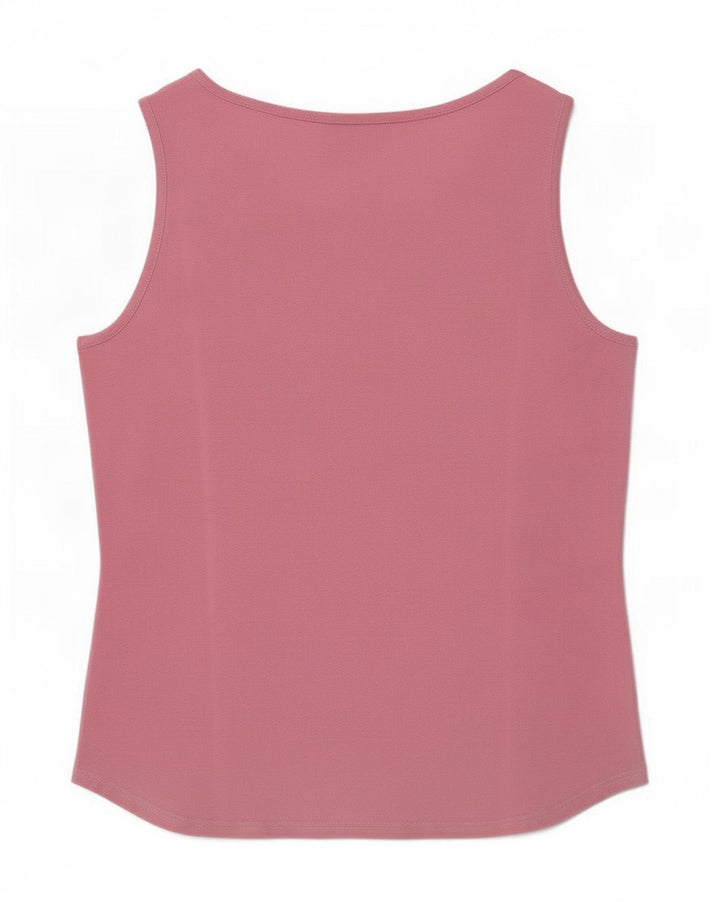 Lacoste Femme Débardeur Taille 44 Grand Coton Rose