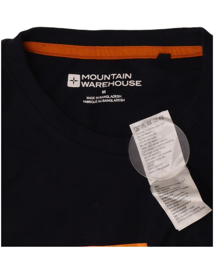 Mountain Warehouse T-Shirt Graphique Homme Bleu Marine Moyen Coton
