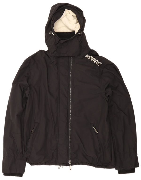 SUPERDRY Veste coupe-vent à capuche The Windcheater pour femme UK 20 2XL Noir