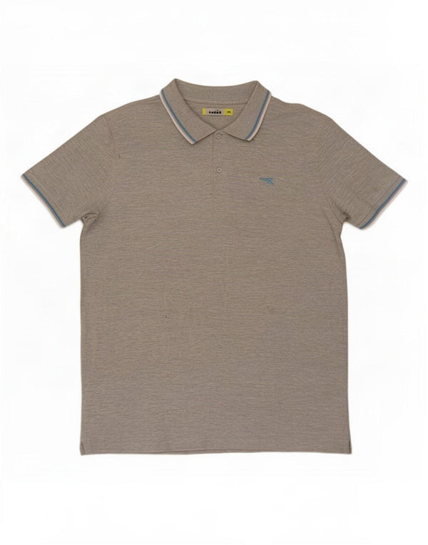 Diadora Polo Homme 2XL Gris Coton