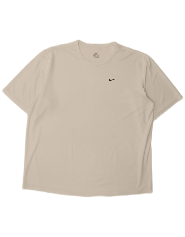 Nike T-shirt Dri Fit pour homme Blanc 2XL