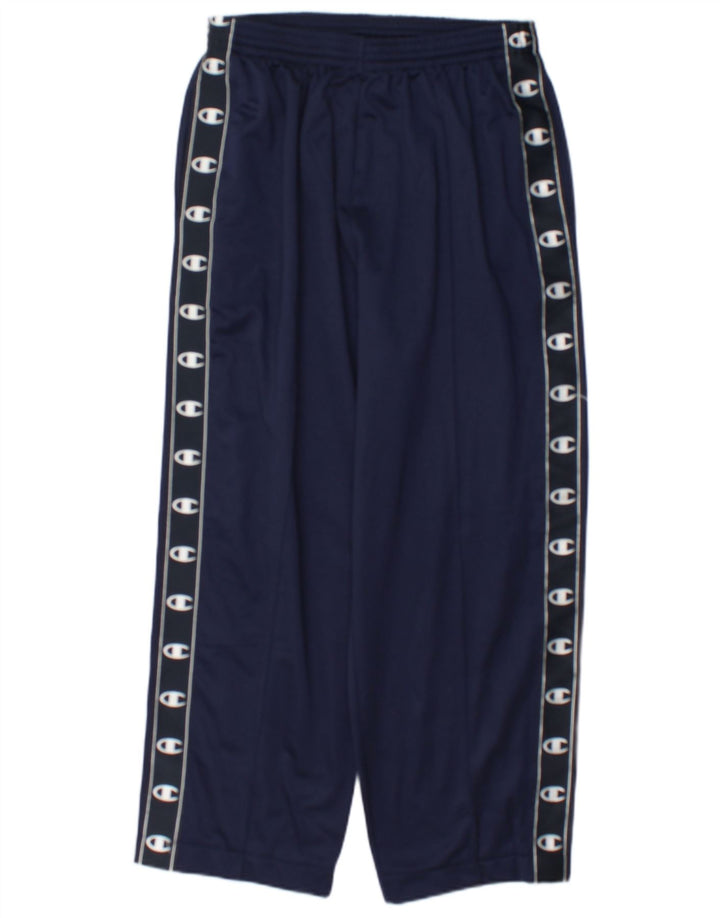 Champion Pantalon de Survêtement Graphique Homme Large Bleu Marine Polyester