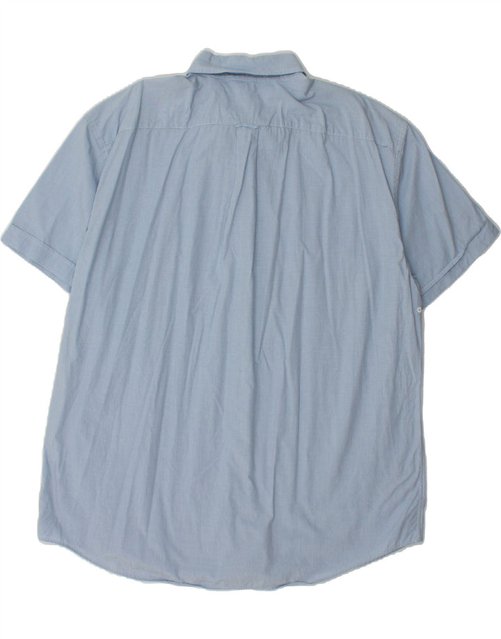 NAUTICA Mens Short Sleeve Shirt 2XL Blue Check Cotton Vintage Nautica and Second-Hand Nautica from Messina Hembry 