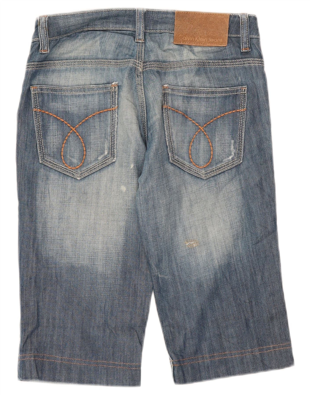 Calvin Klein Femme Bermuda Denim Short W26 Petit Bleu Coton