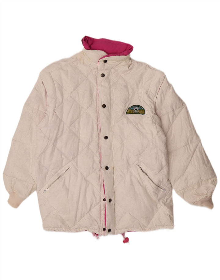 Dolomite Veste matelassée réversible pour homme, coupe ample, UK 36, petit, rose, polyester