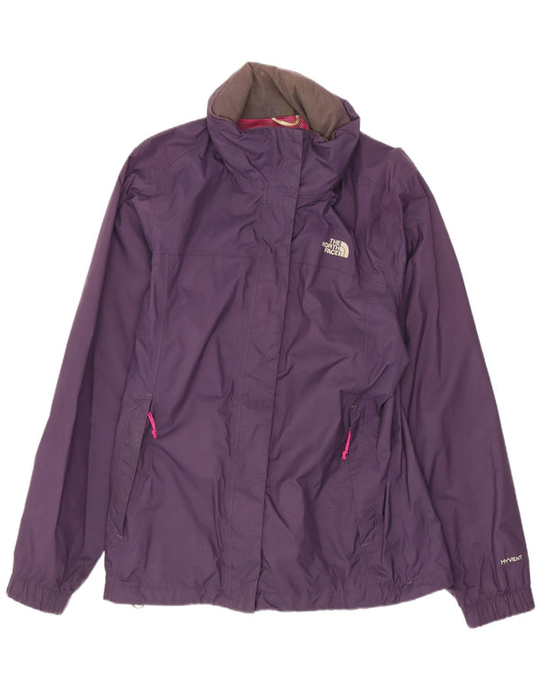 The North Face Veste de pluie à capuche pour femme UK 16 Large Violet Nylon