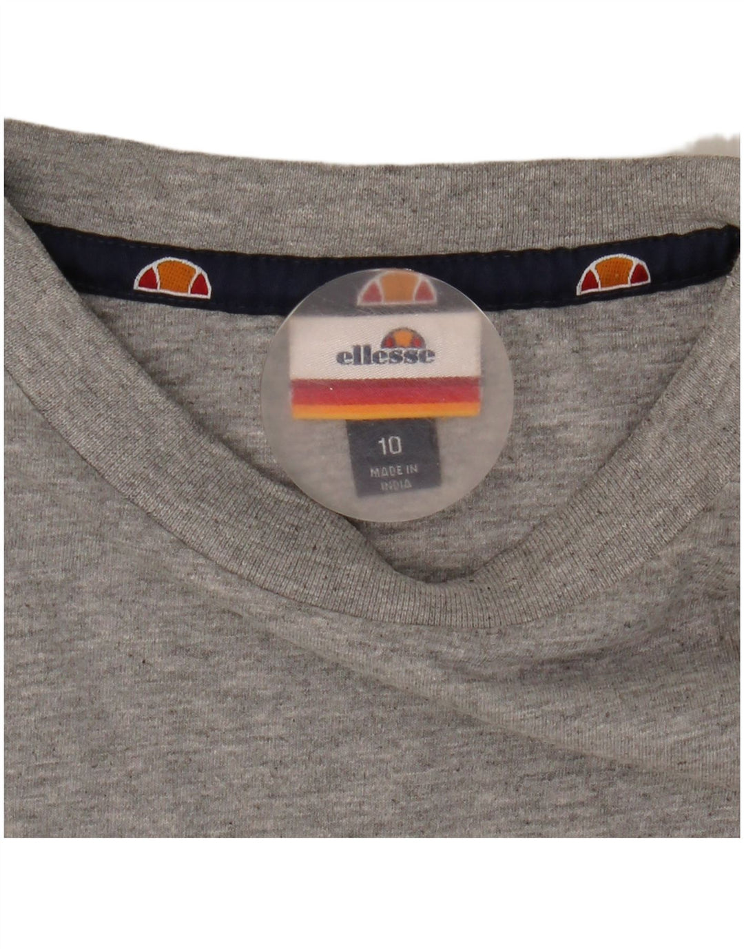Ellesse T-shirt graphique surdimensionné pour femme UK 10 Small Gris