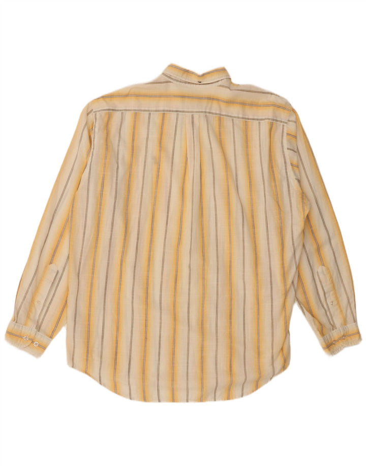 MARLBORO CLASSICS Chemise Homme XL Jaune Rayé Coton