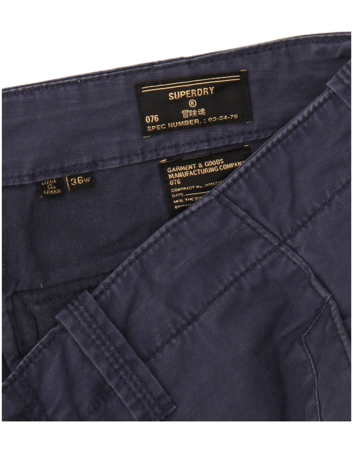 Superdry Short Cargo W36 Large Bleu Marine Coton Homme