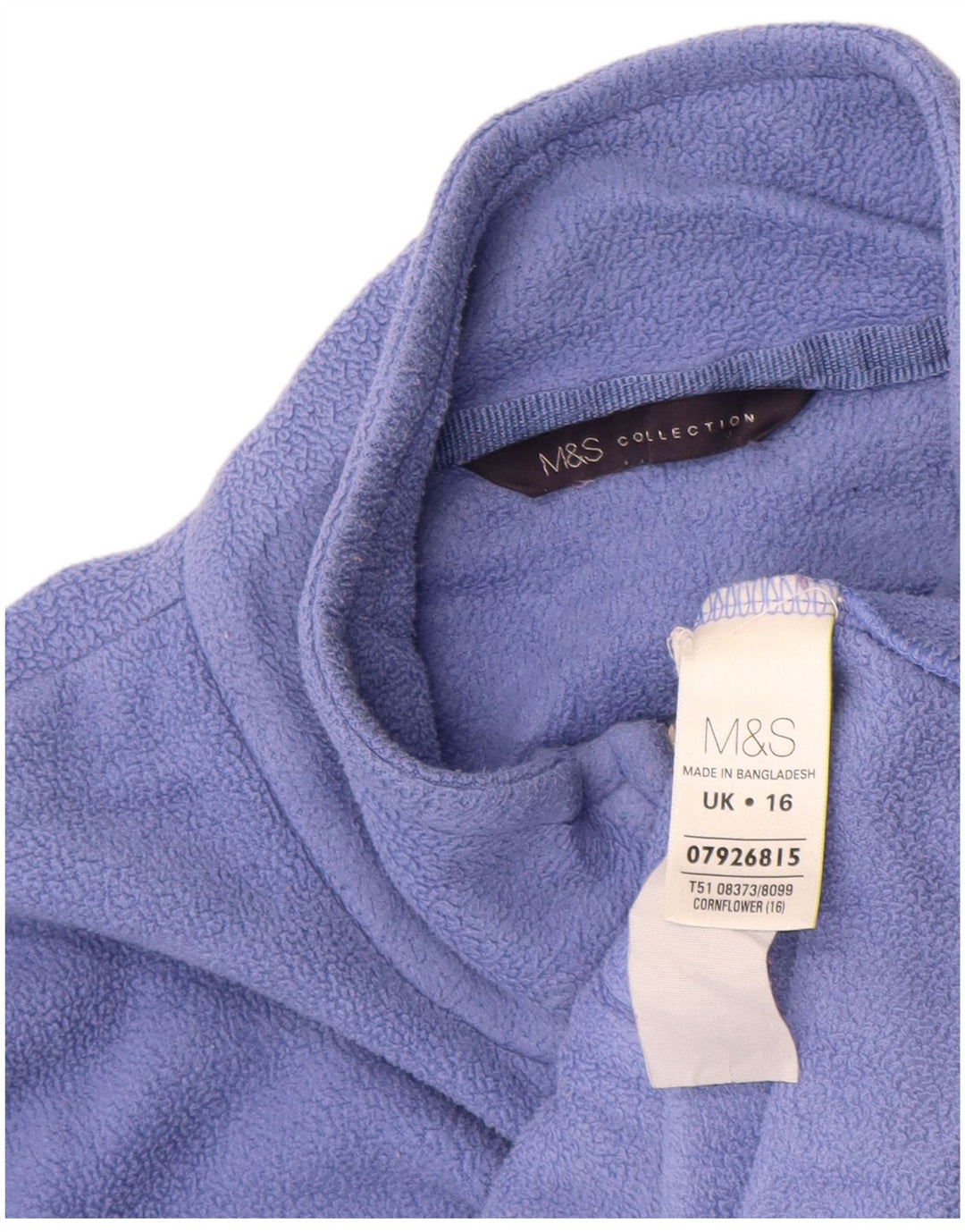 Marks & Spencer Veste polaire pour femme UK 16 Large Violet Polyester