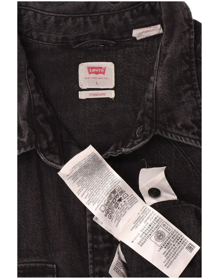 Levi's Chemise en Jean Standard Homme Gris Coton
