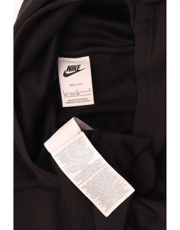 Nike Pull à capuche graphique pour garçon 12-13 ans Grand Noir Polyester