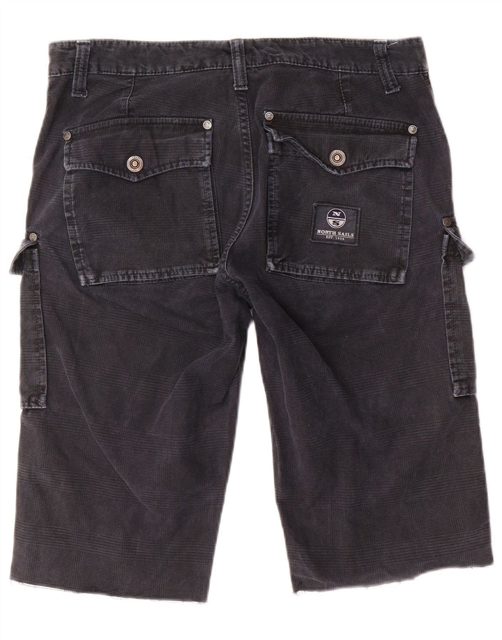 NORTH SAILS Short Cargo Homme IT 48 Medium W34 Bleu Marine Pied-de-Poule