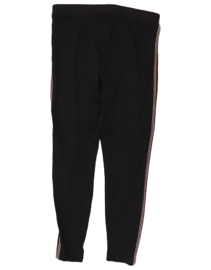 Marks & Spencer Leggings Femme UK 12 Viscose Rayée Noir Moyen