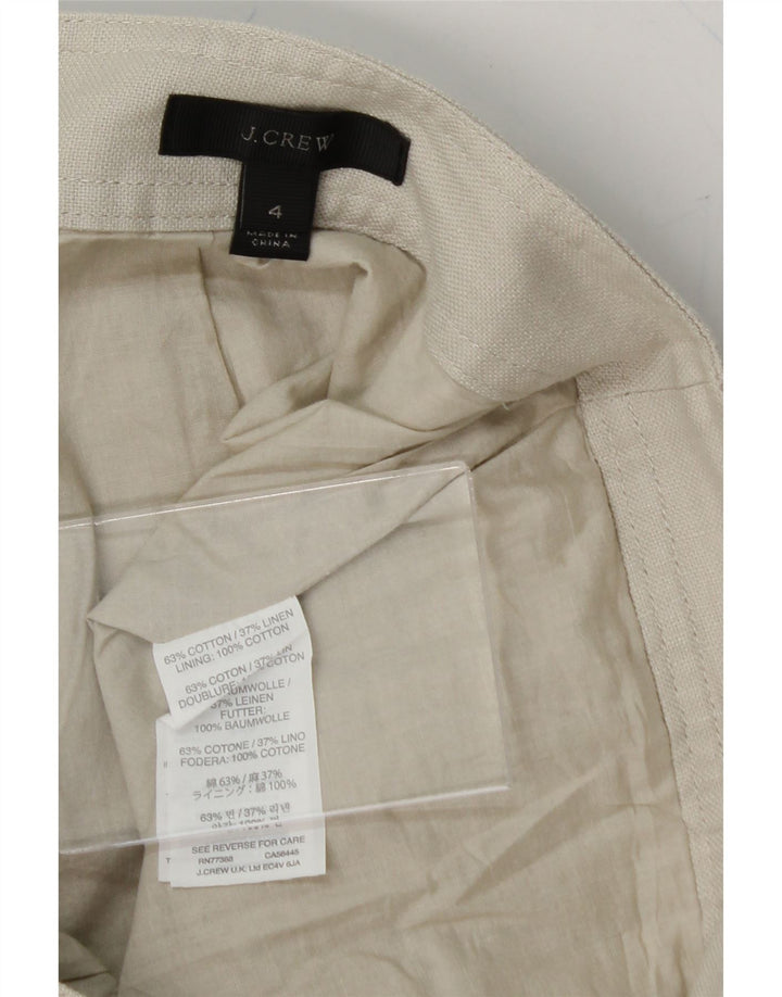 J. CREW Womens Mini Skirt US 4 Small W30 L17 Beige Cotton Vintage J. Crew and Second-Hand J. Crew from Messina Hembry 