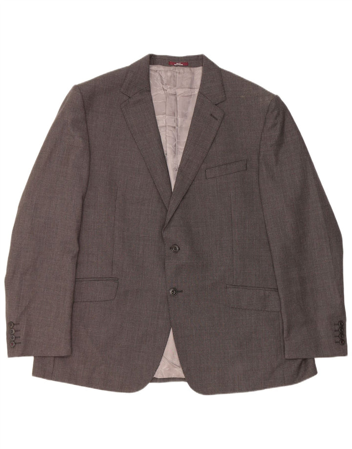 Marks & Spencer Veste blazer à 2 boutons coupe régulière pour homme UK 46 XL Gris