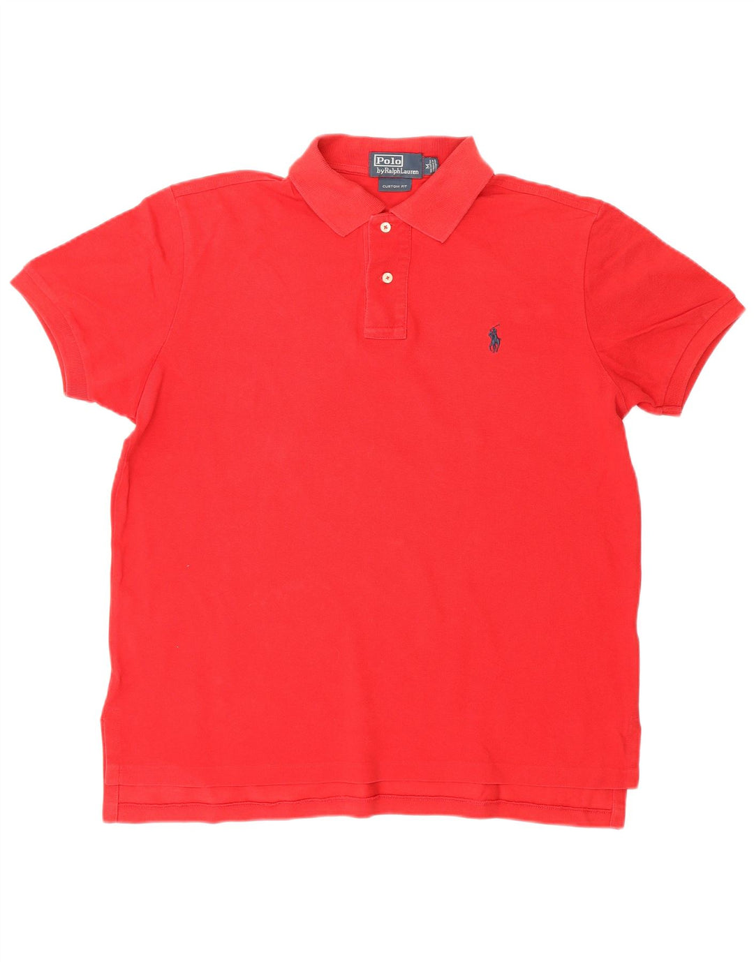 Ralph Lauren Polo ajusté sur mesure pour homme en coton rouge moyen