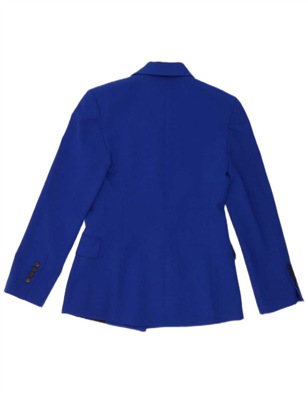 Zara Veste blazer à double boutonnage coupe ample pour femme UK 6 XS Bleu Polyester