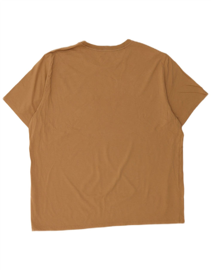Dockers T-Shirt Graphique Homme Top XL Marron Coton