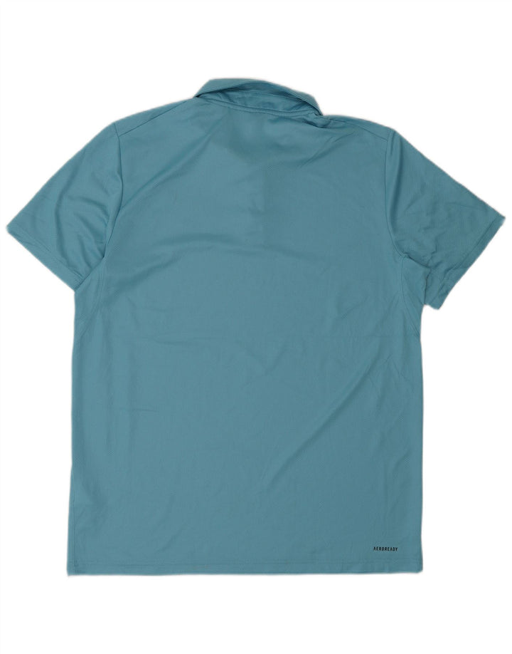 Adidas Polo Aeroready Homme Bleu Moyen Polyester