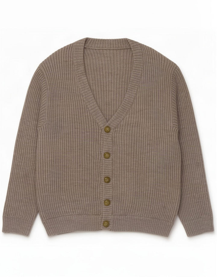 Vintage Mens Cardigan Sweater 2XL Gris